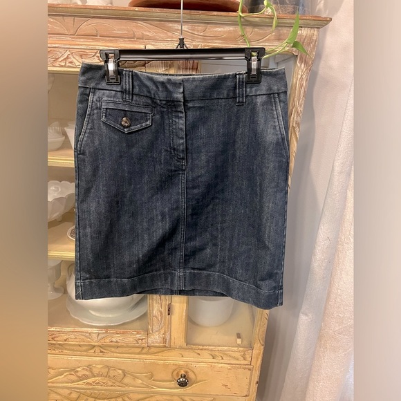 Ann Taylor Size 6 Blue Jean Pencil Skirt - Picture 1 of 5